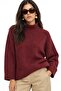 Mixray Oversize Ribbed Turtleneck Sweater