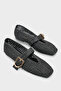 Audre Hand Knitted Straw Leather Lined Women's Ballerinas