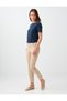 Stone High Waist Regular Leg Woven Trousers - 3