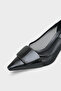 Fidela Mesh Pointed Toe Mid-Heel Women's Shoes - 2