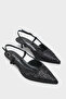 Marianna Genuine Leather Lined Sequin Open Back Women's Shoes