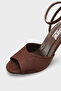 Kenna Genuine Leather Lined Round Toe Medium Heeled Ankle Strap Women's Shoes - 3