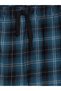 Petrol Regular Fit Plaid Men's Pajama Bottoms - 7
