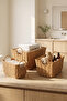 3-Piece Rattan Wicker Decorative Organizer Basket with Handles - 2