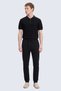 Black Regular Fit Side Pocket Cotton Sweatpants