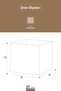 Jute Coverless Box Closet Organizer Organizer Toy Laundry Storage Box 30X30X30 cm - 4