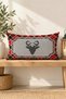 New Year's Themed Velvet Throw Pillow Case with Deer Pattern 35X55 cm - Decorative Pillow Case - 5