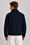 Zr Viral Navy Blue Men's Coat Jacket - 5