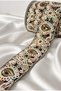 Embroidered Drop Motif Ribbon Lace (1Mt)