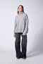Pompom Pearl Knitwear Sweater Gray