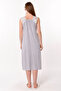 Effortt Gray Dressing Gown Pregnant Maternity Nightgown Set - 7