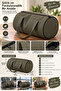 Faux Leather Duffel Bag, Travel and Carry-On Bag, Zippered, Large Volume, Durable, Stylish and Convenient Handbag - 4