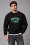 Oversize Sweatshirt with Fleece Inside Thick Positive Lettering Sweatshirt