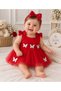 Pompom Baby Girl Newborn Mawlid Dress Baby Gift Mawlid Dress