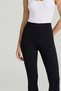 Black Leggings with Detailed Cuffs - 3