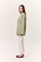 Wide Sleeve Oversize Tshirt Green - 4