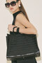 Kabartma Leather City Ç Bag Brown - 2