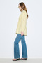 Beli Pile Detail Long Sleeve Bluz Yellow - 4