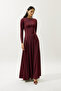 ASIA EVENING DRESS BURGUNDY - 3
