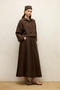 Bol Cut Linen Skirt Brown - 2