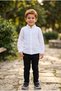 Boy's muslin collar seasonal shirt
