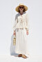 Tie-Up Detail Muslin Blouse Ecru - 5