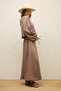 Linen Blouse with Lace Detail Dried Rose - 6