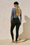 Bellowed Waist Swimwear Tights Black - 6