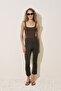 Flare Paça Tesettür Swimwear Pants Brown