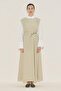 Premium Belt Detailed Dress Green - 3