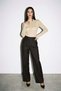 Bitter-Brown Loose-Fit Trousers with Pleated Detail on the Front - 2
