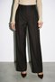 Bitter-Brown Loose-Fit Trousers with Pleated Detail on the Front - 3