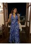 Silk Long Shawl Tie Back Stylish Cocktail Dress Std 36-42 - 8