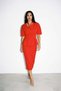 Red Long Pencil Skirt - 2