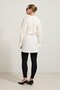 Cream 100% cotton belted detailed long sleeve shirt - 6