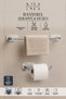 2-Piece Stainless Steel Adhesive Towel Rack and Toilet Paper Holder |   Installation Without Drilling Moisture Resistant