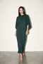 Emerald Green Waist Detailed Slit Long Dress