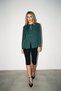 Emerald Button Detailed Long Sleeve Blouse
