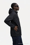 Men's Lined Trendy Oversized Black Raincoat & Windbreaker - 3