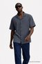 Men's Summer Oversized Black Linen Shirt - 3