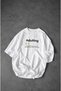 Adulting 1 Star Review Written Unisex Oversize 24/1 Cotton T-Shirt - Special Collar Printed - 5