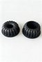 Thick Cast Cake Mold Classic Corrugated Black 25 cm Diameter Non-Stick Bundt Cake Mold with Whisk as a Gift - 4
