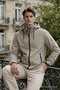 Men's Daily Premium Casual Lined Brown Raincoat - 5