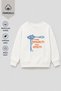 Unisex Kids' 3-Yarn Fabric Cotton Printed Sweatshirt - 3