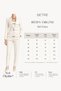 Beige Collar Detailed Jacket and Waist Detailed Trousers Set - 5