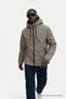 Men's Trend Zippered Brown Raincoat & Windbreaker - 5