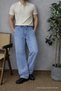 Men's Blue Baggy Jeans with Elastic Waist - 4