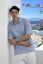 Men's Cotton Pack Short Sleeve M.Gray Polo Collar T-Shirt - 5