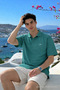 Men's Cotton Pack Short Sleeve Mint Polo Collar T-Shirt - 3