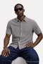 Men's Self Patterned Stretchy Gray Casual Shirt - 5